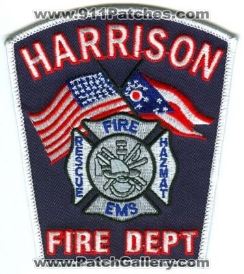 Harrison Fire Department Patch (Ohio)
Scan By: PatchGallery.com
Keywords: dept. rescue ems hazmat haz-mat