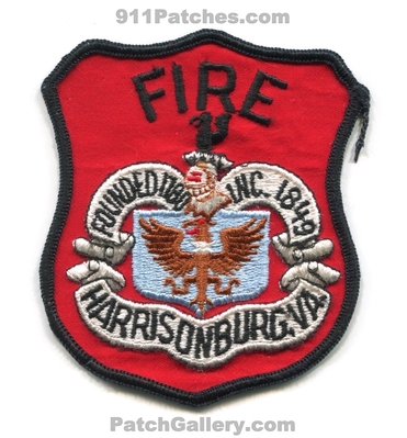 Harrisonburg Fire Department Patch (Virginia)
Scan By: PatchGallery.com
Keywords: dept. founded 1780 inc. 1849
