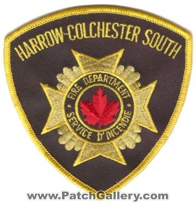 Harrow Colchester South Fire Department (Canada ON)
Thanks to zwpatch.ca for this scan.
