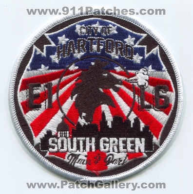 Hartford Fire Department Engine 1 Ladder 6 Patch (Connecticut)
Scan By: PatchGallery.com
Keywords: City of Dept. Company Co. Station E1 L6 South Green - Main & Park