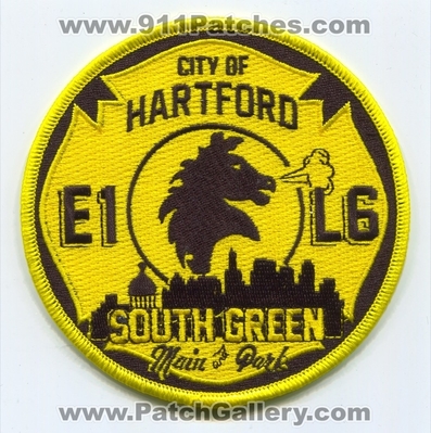 Hartford Fire Department Engine 1 Ladder 6 Patch (Connecticut)
Scan By: PatchGallery.com
Keywords: City of Dept. Company Co. Station E1 L6 South Green - Main & Park