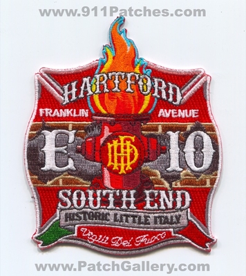 Hartford Fire Department Engine 10 Patch (Connecticut)
Scan By: PatchGallery.com
Keywords: dept. hfd h.f.d. e10 company co. station south end historic little italy franklin avenue