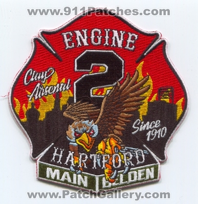 Hartford Fire Department Engine 2 Patch (Connecticut)
Scan By: PatchGallery.com
Keywords: Dept. Company Co. Station Main Belden - Clay Aresenal - Since 1910 - Eagle
