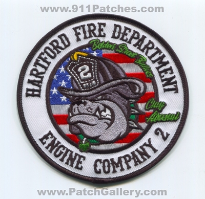 Hartford Fire Department Engine Company 2 Patch (Connecticut)
Scan By: PatchGallery.com
Keywords: dept. hfd h.f.d. co. station belden street bullies clay arsenal bulldog