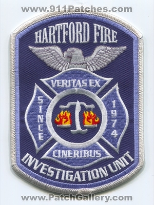 Hartford Fire Department Investigation Unit Patch (Connecticut)
Scan By: PatchGallery.com
Keywords: Dept. HFD H.F.D. Veritas Ex Cineribus Since 1974