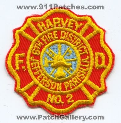 Harvey Fire Department Number 2 6th District Jefferson Parish (Louisiana)
Scan By: PatchGallery.com
Keywords: dept. f.d. fd no. #2 la.