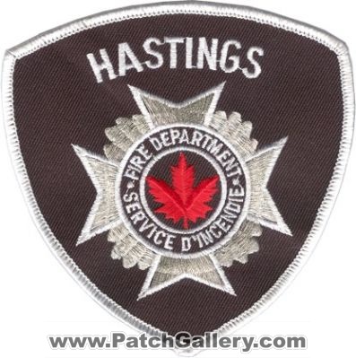 Hastings Fire Department (Canada ON)
Thanks to zwpatch.ca for this scan.
