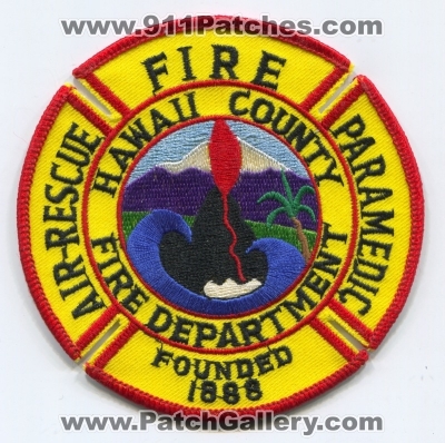 Hawaii County Fire Department Air Rescue Paramedic (Hawaii)
Scan By: PatchGallery.com
Keywords: co. dept.