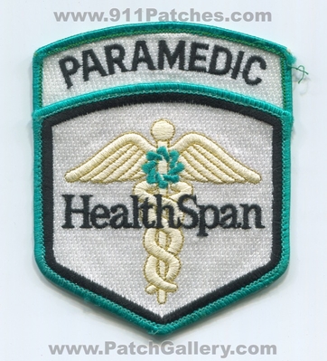 HealthSpan Hospital System Paramedic EMS Patch (Minnesota)
Scan By: PatchGallery.com
Keywords: emergency medical services ambulance