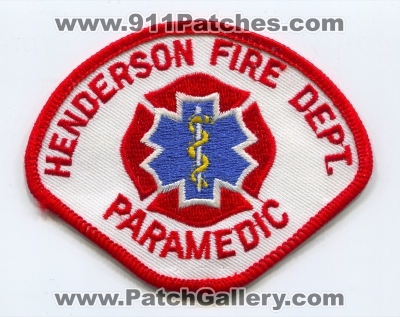 Henderson Fire Department Paramedic (Nevada)
Scan By: PatchGallery.com
Keywords: dept. ems