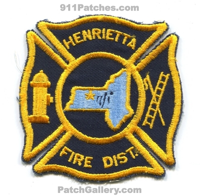 Henrietta Fire District Patch (New York)
Scan By: PatchGallery.com
Keywords: dist. department dept.
