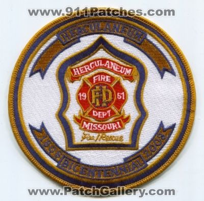 Herculaneum Fire Department Bicentennial Patch (Missouri)
Scan By: PatchGallery.com
Keywords: dept. 1808 2008