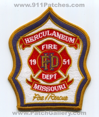 Herculaneum Fire Rescue Department Patch (Missouri)
Scan By: PatchGallery.com
Keywords: dept. hfd 1951