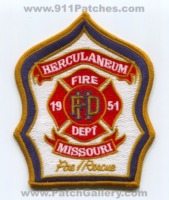 Herculaneum Fire Rescue Department Patch (Missouri)
Scan By: PatchGallery.com
Keywords: dept. hfd 1951