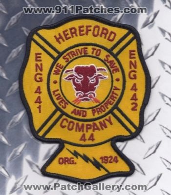 Hereford Fire Department Company 44 (Maryland)
Thanks to Paul Howard for this scan.
Keywords: dept. eng. engine 441 442