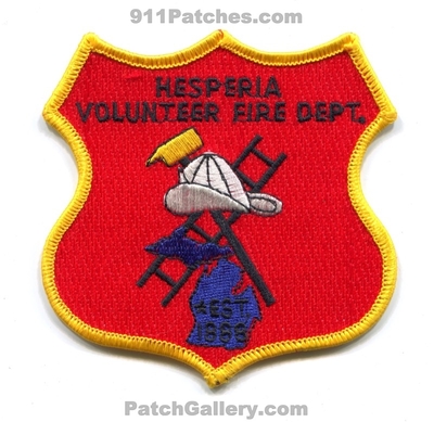Hesperia Volunteer Fire Department Patch (Michigan)
Scan By: PatchGallery.com
Keywords: vol. dept.