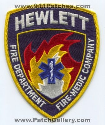 Hewlett Fire Department Fire Medic Company (New York)
Scan By: PatchGallery.com
Keywords: dept. ems co.