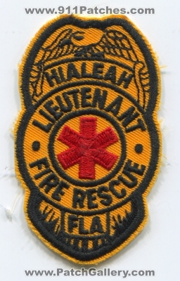 Hialeah Fire Rescue Department Lieutenant Patch (Florida)
Scan By: PatchGallery.com
Keywords: dept. fla