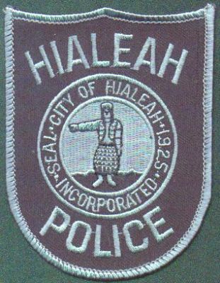 Hialeah Police
Thanks to EmblemAndPatchSales.com for this scan.
Keywords: florida city of