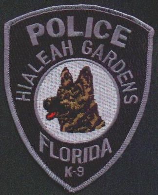 Hialeah Gardens Police K-9
Thanks to EmblemAndPatchSales.com for this scan.
Keywords: florida k9