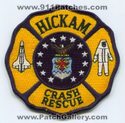 Hickam Air Force Base Crash Rescue Department (Hawaii)
Scan By: PatchGallery.com
Keywords: afb cfr dept. arff aircraft airport firefighter firefighting usaf military