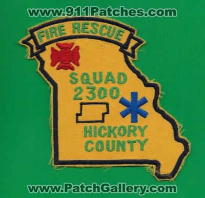 Hickory County Fire Rescue Department Squad 2300 (Missouri)
Thanks to Paul Howard for this scan.
Keywords: dept.
