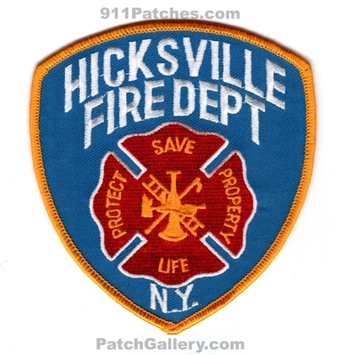 Hicksville Fire Department Patch (New York)
Scan By: PatchGallery.com
Keywords: dep. n.y. save life protect property
