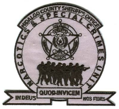 Hidalgo County Sheriff's Office Narcotics & Special Crimes Unit (Texas)
Scan By: PatchGallery.com
Keywords: sheriffs and
