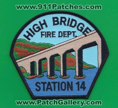 High Bridge Fire Department Station 14 (New Jersey)
Thanks to PaulsFirePatches.com for this scan.
Keywords: dept.
