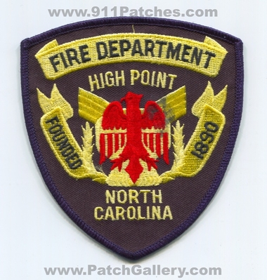 High Point Fire Department Patch (North Carolina)
Scan By: PatchGallery.com
Keywords: dept. founded 1890