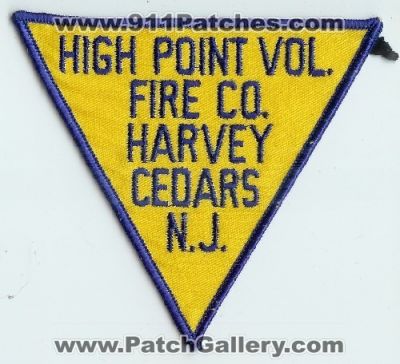 High Point Fire Company Harvey Cedars (New Jersey)
Thanks to Mark C Barilovich for this scan.
Keywords: vol. co. n.j.