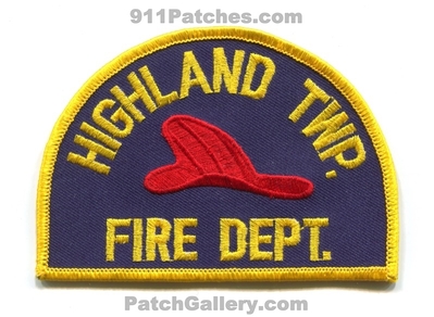 Highland Township Fire Department Patch (Michigan)
Scan By: PatchGallery.com
Keywords: twp. dept.