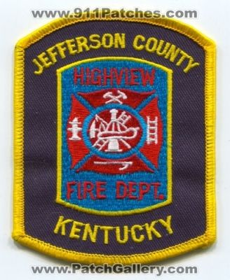 Highview Fire Department (Kentucky)
Scan By: PatchGallery.com
Keywords: dept. jefferson county