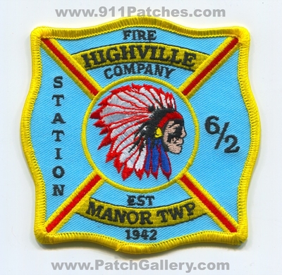 Highville Fire Company Station 6 / 2 Manor Township Patch (Pennsylvania)
Scan By: PatchGallery.com
Keywords: co. twp. department dept. est 1942