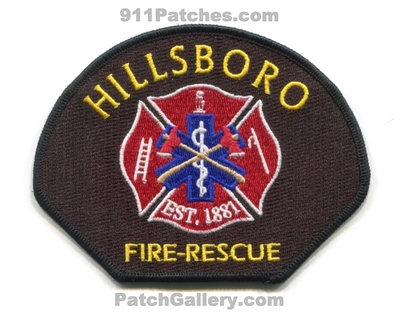 Hillsboro Fire Rescue Department Patch (Oregon)
Scan By: PatchGallery.com
Keywords: dept. est. 1881