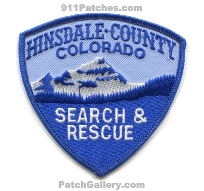 Hinsdale County Search and Rescue Patch (Colorado)
[b]Scan From: Our Collection[/b]
Keywords: co. sar