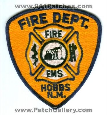 Hobbs Fire EMS Department (New Mexico)
Scan By: PatchGallery.com
Keywords: dept. n.m.