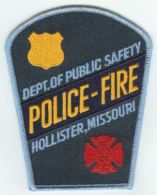 Hollister Police Fire
Thanks to PaulsFirePatches.com for this scan.
Keywords: missouri dept department of public safety