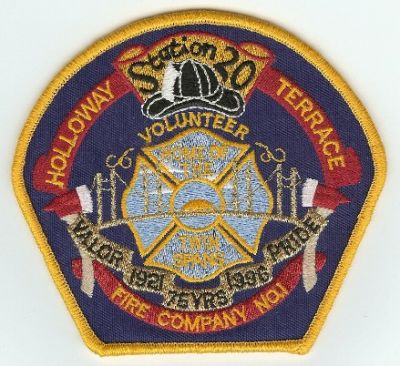 Holloway Terrace Fire Company No 1
Thanks to PaulsFirePatches.com for this scan.
Keywords: delaware number volunteer station 20