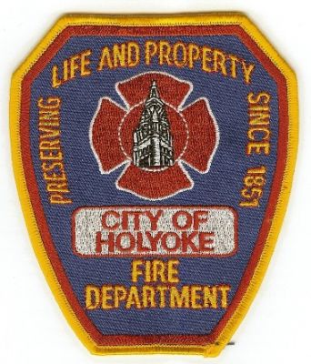 Holyoke Fire Department
Thanks to PaulsFirePatches.com for this scan.
Keywords: massachusetts city of
