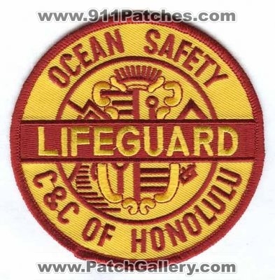 Honolulu Ocean Safety Lifeguard (Hawaii)
Scan By: PatchGallery.com
Keywords: city and county co. rescue c&c
