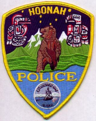 Hoonah Police
Thanks to EmblemAndPatchSales.com for this scan.
Keywords: alaska
