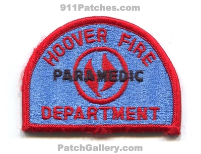Hoover Fire Department Paramedic EMS Patch (Alabama)
Scan By: PatchGallery.com
Keywords: dept. ambulance