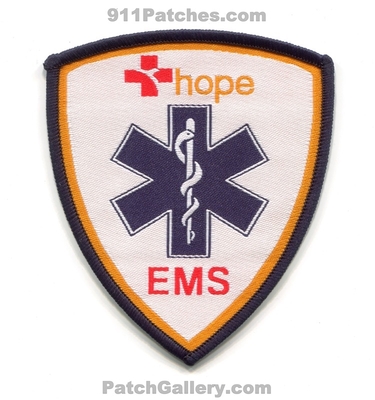 Hope Ambulance Emergency Medical Services EMS Patch (Singapore)
Scan By: PatchGallery.com
