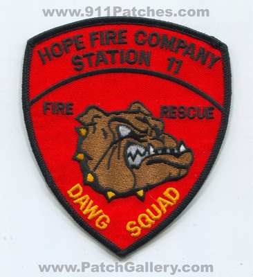 Hope Fire Company Station 11 Patch (Pennsylvania)
Scan By: PatchGallery.com
Keywords: co. rescue department dept. dawg squad