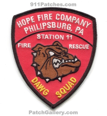Hope Fire Company Station 11 Philipsburg Patch (Pennsylvania)
Scan By: PatchGallery.com
Keywords: co. department dept. rescue dawg squad