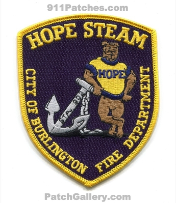 Hope Steam Fire Department Station 902 Burlington Patch (New Jersey)
Scan By: PatchGallery.com
Keywords: dept. city of