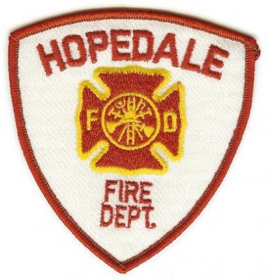 Hopedale Fire Dept
Thanks to PaulsFirePatches.com for this scan.
Keywords: massachusetts department
