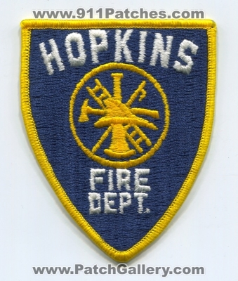 Hopkins Fire Department Patch (Minnesota)
Scan By: PatchGallery.com
Keywords: dept.