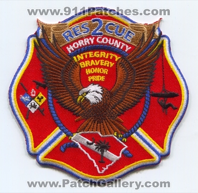 Horry County Fire Rescue Department Rescue 2 Patch (South Carolina)
Scan By: PatchGallery.com
Keywords: Co. HCFR H.C.F.R. Dept. Company Station